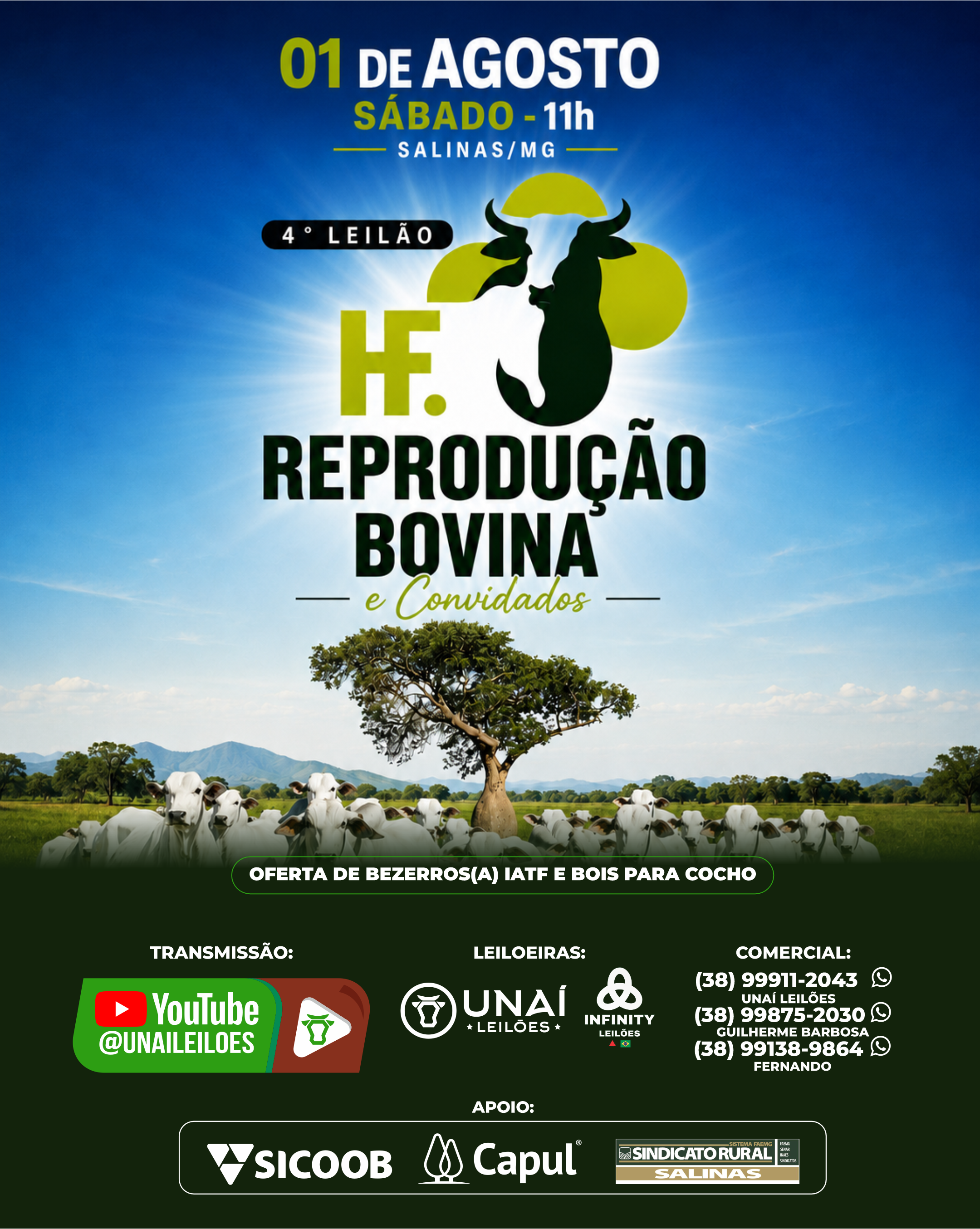 4� LEIL�O ESPECIAL HF REPRODU��O E CONVIDADADOS - SALINAS-MG