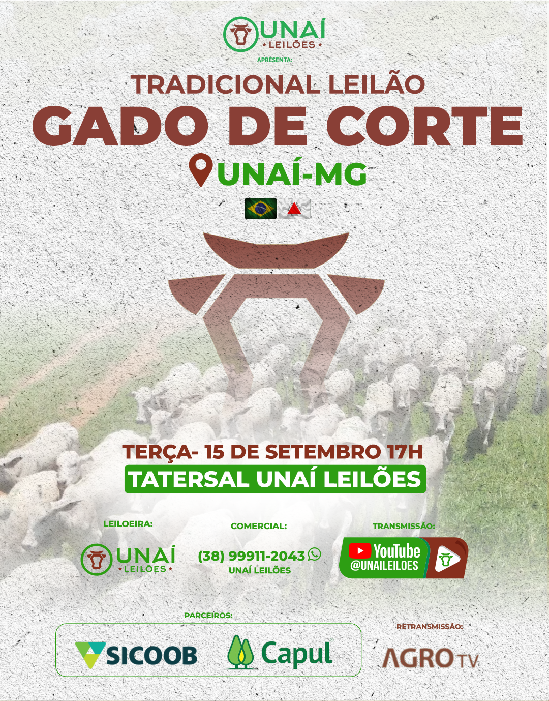 LEIL�O DE GADO DE CORTE DE UNA�-MG