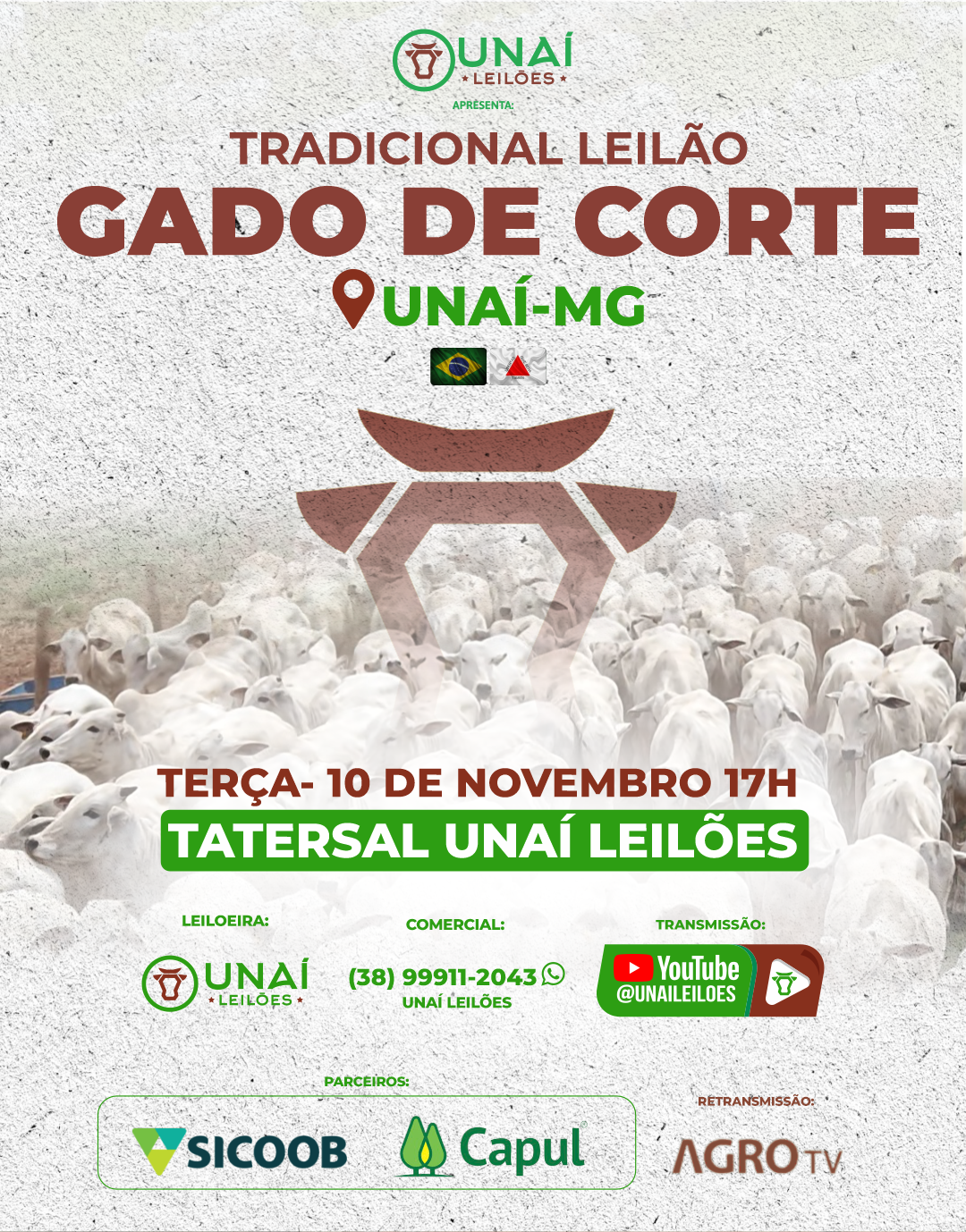 LEIL�O DE GADO DE CORTE DE UNA�-MG