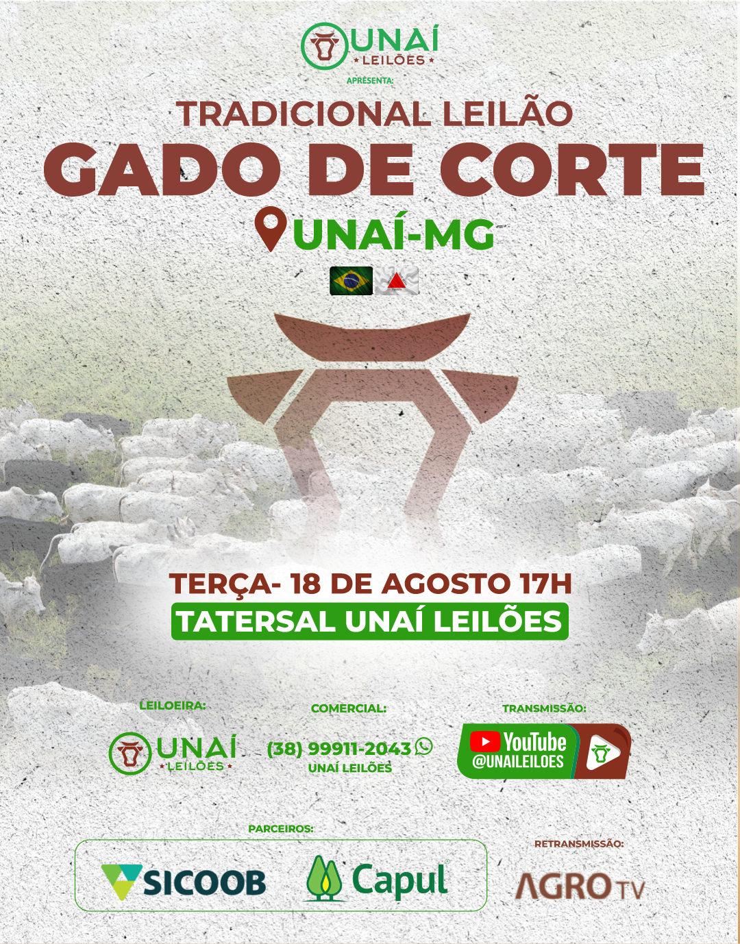 LEIL�O DE GADO DE CORTE DE UNA�-MG