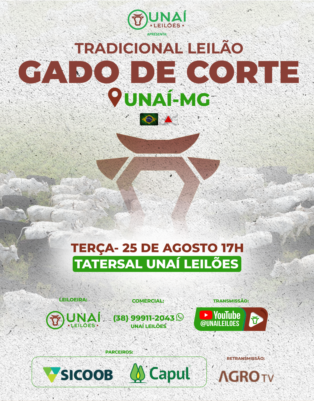 LEIL�O DE GADO DE CORTE DE UNA�-MG