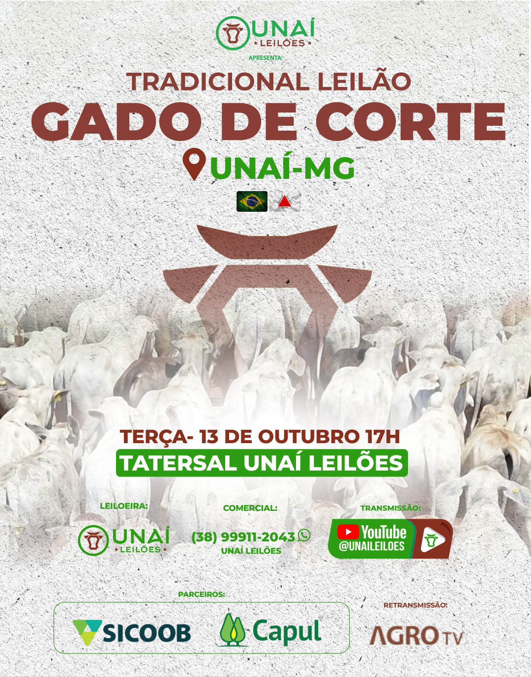 LEIL�O DE GADO DE CORTE DE UNA�-MG